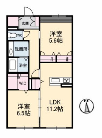 クオレール針田の物件間取画像